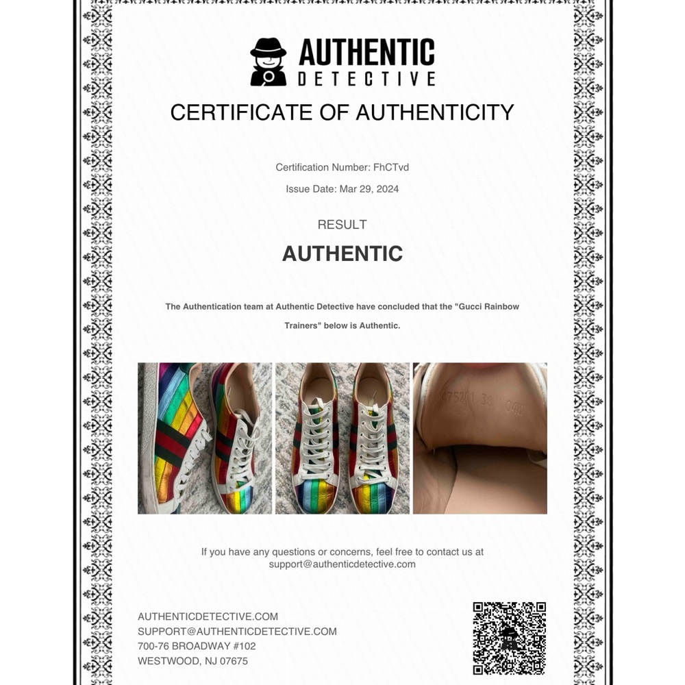 Gucci rainbow sneakers - Picture 7 of 7